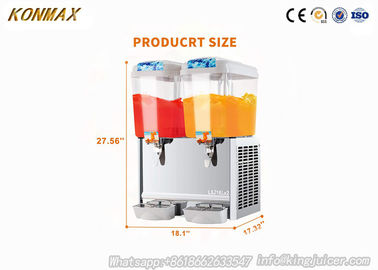 Профессиональный автоматический коммерчески распределитель напитка для лимонадов 18L×2