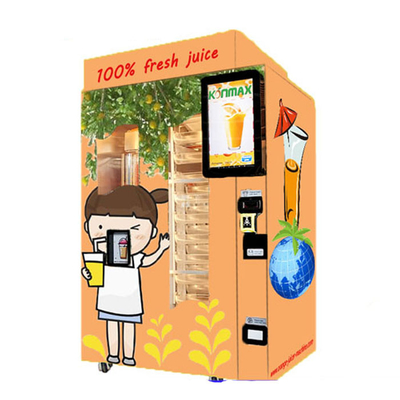 Автомат апельсинового сока оплаты монетки и примечания автоматический с системой охлаждения
